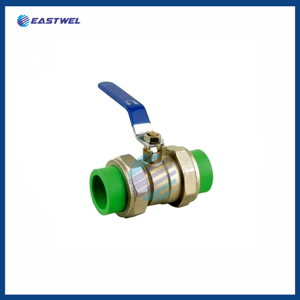 DOUBLE UNION PPR BRASS BALL VALVE 