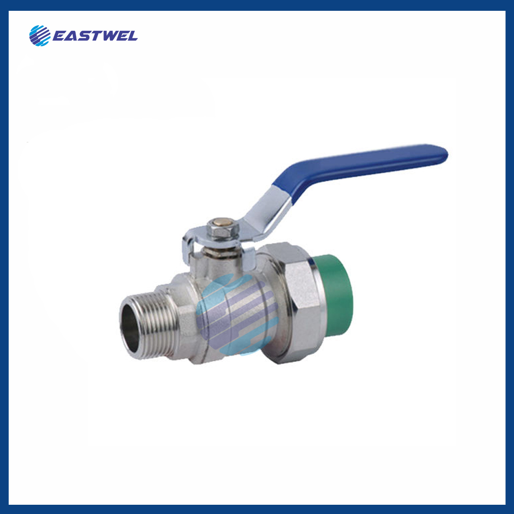 DOUBLE UNION PPR BRASS BALL VALVE 